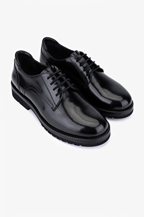 Valmenti Kadın Hakiki Deri Siyah Açma Klasik Ayakkabı 987 Z115 BN AYK SK25-26 SIYAH ACMA