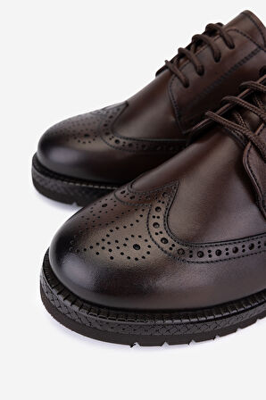 Valmenti Kadın Hakiki Deri Kahverengi Casual Ayakkabı 987 Z108 BN AYK SK25-26 KAHVE