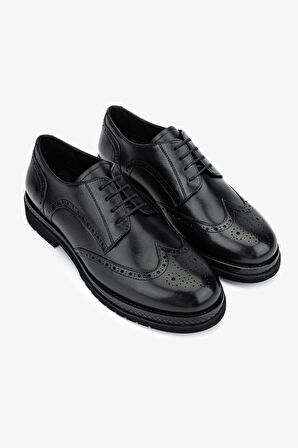 Valmenti Kadın Hakiki Deri Siyah Casual Ayakkabı 987 Z108 BN AYK SK25-26 SIYAH