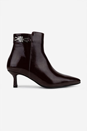 Valmenti Kadın Hakiki Deri Bordo Topuklu Bot 33 6010 BN BOT SK25-26 BORDO RUGAN