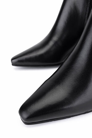 Tamer Tanca Kadın Hakiki Deri Siyah Klasik Çizme 33 16510 BN CZM SK25-26 SIYAH DERI