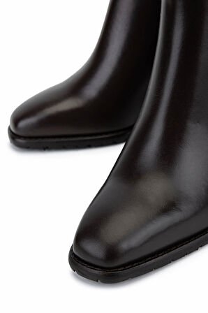 Tamer Tanca Kadın Hakiki Deri Kahverengi Klasik Bot 33 9515 BN BOT SK25-26 KAHVE DERI/KROKO