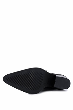 Tamer Tanca Kadın Hakiki Deri Siyah Floter Klasik Bot 33 20010 BN BOT SK25-26 SIYAH FLOTER