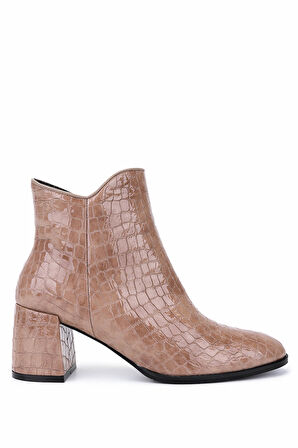 Tamer Tanca Kadın Hakiki Deri Vizon Klasik Bot 33 17020 BN BOT SK25-26 VIZON KROKO RUGAN