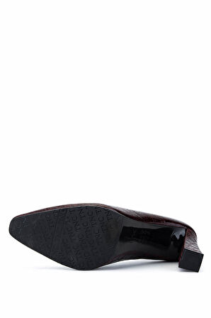 Tamer Tanca Kadın Bordo Rugan Topuklu Ayakkabı 1138 5147 BN AYK SK25-26 BORDO FSLY