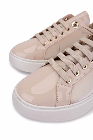 Tamer Tanca Kadın Suni Deri Bej Sneakers & Spor Ayakkabı 1065 2630 BN AYK SK25-26 BEJ