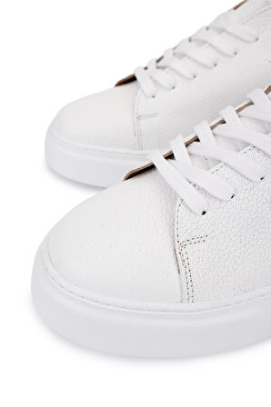 Tamer Tanca Erkek Hakiki Deri Beyaz Sneakers & Spor Ayakkabı 1166 25501 ERK AYK SK25-26 BEYAZ