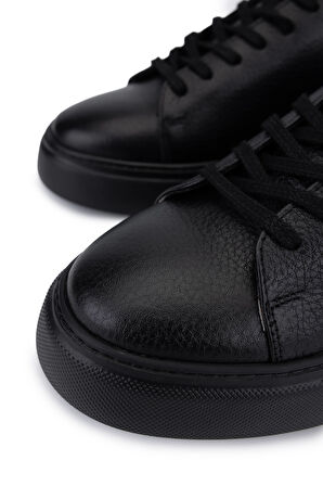 Tamer Tanca Erkek  Hakiki Deri Siyah/Siyah Sneakers & Spor Ayakkabı 1166 25501 ERK AYK SK25-26 SIYAH DR/SIYAH