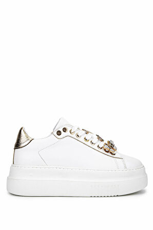 Tamer Tanca Kadın Suni Deri Beyaz Sneakers & Spor Ayakkabı 1009 2210 BN AYK SK25-26 BEYAZ ANL