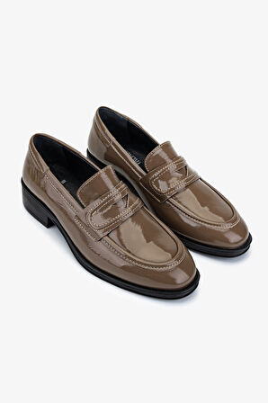 Valmenti Kadın Hakiki Deri Vizon Loafer Ayakkabı 324 1202 BN AYK SK25-26 VIZON RGN