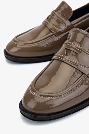 Valmenti Kadın Hakiki Deri Vizon Loafer Ayakkabı 324 1202 BN AYK SK25-26 VIZON RGN