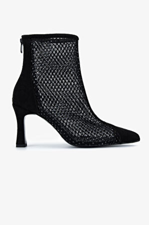 Valmenti Kadın Hakiki Deri Siyah Topuklu Bot 735 8750 BN BOT SK25-26 SIYAH FILE