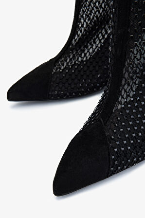 Valmenti Kadın Hakiki Deri Siyah Topuklu Bot 735 8750 BN BOT SK25-26 SIYAH FILE