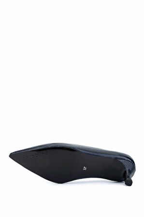 Tamer Tanca Kadın Suni Deri Lacivert Topuklu Ayakkabı 735 8318 BN AYK SK25-26 LACIVERT