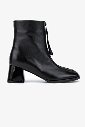 Valmenti Kadın Hakiki Deri Siyah Topuklu Bot 1167 4010 BN BOT SK25-26 SIYAH DR