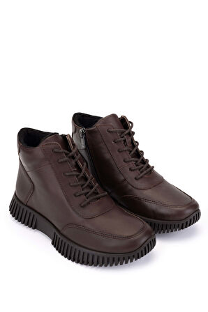 Tamer Tanca Kadın Hakiki Deri Kahverengi Casual Bot 849 3460 BN BOT SK25-26 KAHVE FLTR