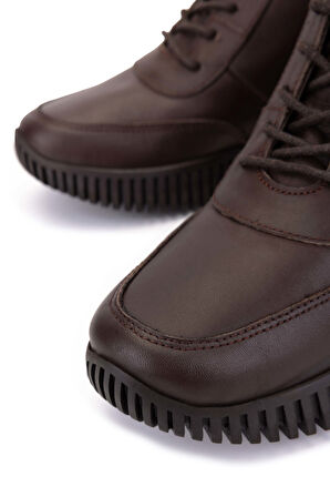 Tamer Tanca Kadın Hakiki Deri Kahverengi Casual Bot 849 3460 BN BOT SK25-26 KAHVE FLTR