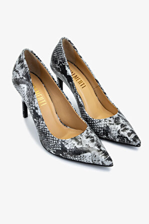 Valmenti Kadın Hakiki Deri Gri Topuklu Ayakkabı 1168 8152 BN AYK SK25-26 GRI YLN BSK