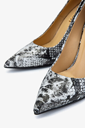 Valmenti Kadın Hakiki Deri Gri Topuklu Ayakkabı 1168 8152 BN AYK SK25-26 GRI YLN BSK