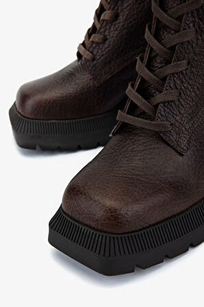 Valmenti Kadın Hakiki Deri Kahverengi Topuklu Bot 566 6292 BN BOT SK25-26 KAHVE FLTR