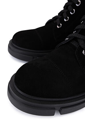 Tamer Tanca Kadın Siyah Süet Casual Bot 51 194-0027 BN BOT SK25-26 SIYAH SUET