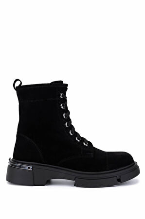 Tamer Tanca Kadın Siyah Süet Casual Bot 51 194-0027 BN BOT SK25-26 SIYAH SUET