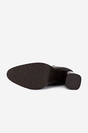 Valmenti Kadın Hakiki Deri Kahverengi Topuklu Bot 51 8057 BN BOT SK25-26 KAHVE DR