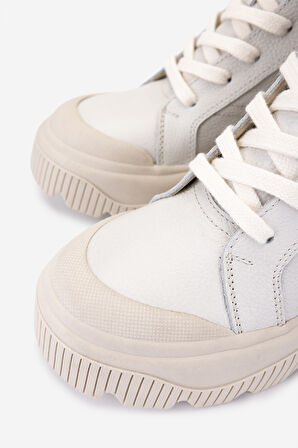 Valmenti Kadın Hakiki Deri Kırık Beyaz Casual Bot 154 5989 BN BOT SK25-26 OFF WHITE FLTR