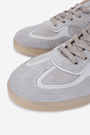 Valmenti Kadın Hakiki Deri Bej Sneakers & Spor Ayakkabı 154 6634 BN AYK SK25-26 BEJ SUET/CRISPY