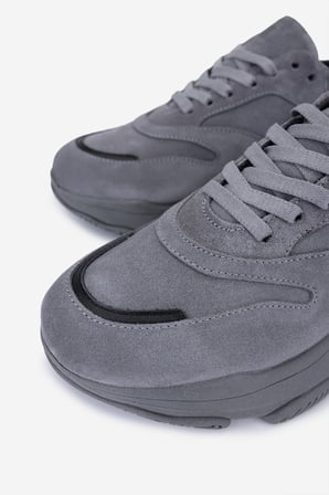 Valmenti Kadın Hakiki Deri Gri Sneakers & Spor Ayakkabı 154 3396 BN AYK SK25-26 GRI SUET/SYH DR