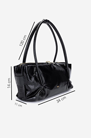 Valmenti Kadın Hakiki Deri Siyah Kol Çantası 1169 6318 BN CNT SK25-26 VERNICE NERO