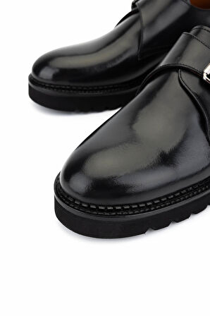 Tamer Tanca Erkek Hakiki Deri Siyah Klasik Ayakkabı 1170 49 ERK AYK SK25-26 SIYAH FNSJ