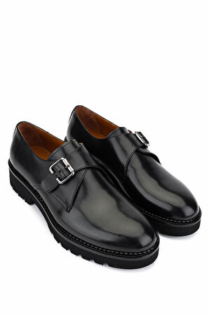 Tamer Tanca Erkek Hakiki Deri Siyah Klasik Ayakkabı 1170 49 ERK AYK SK25-26 SIYAH FNSJ