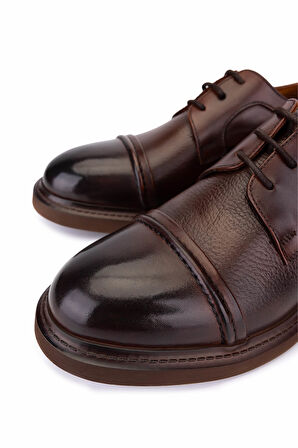 Tamer Tanca Erkek Hakiki Deri Taba Klasik Ayakkabı 1170 34 ERK AYK SK25-26 TABA DR/FLTR