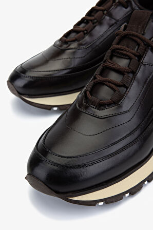 Valmenti Erkek Hakiki Deri Kahverengi Sneakers & Spor Ayakkabı 1093 3071 ERK AYK SK25-26 KAHVE DR