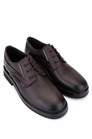 Tamer Tanca Erkek Hakiki Deri Kahve Casual Ayakkabı 1068 1601 ERK AYK SK25-26 KAHVE DR/AC