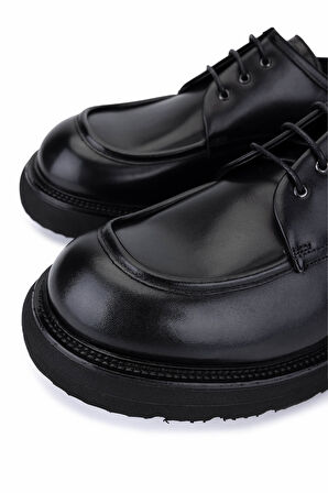 Tamer Tanca Erkek Hakiki Deri Siyah Deri Casual Ayakkabı 1171 261-06 ERK AYK SK25-26 SIYAH DR