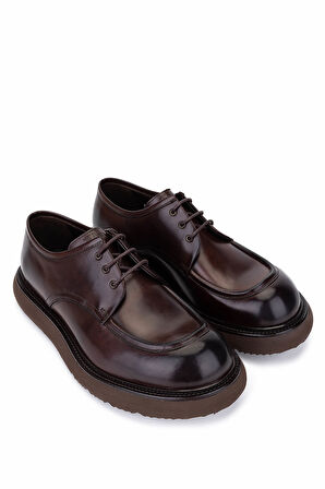 Tamer Tanca Erkek Hakiki Deri Kahverengi Casual Ayakkabı 1171 261-06 ERK AYK SK25-26 KAHVE DR