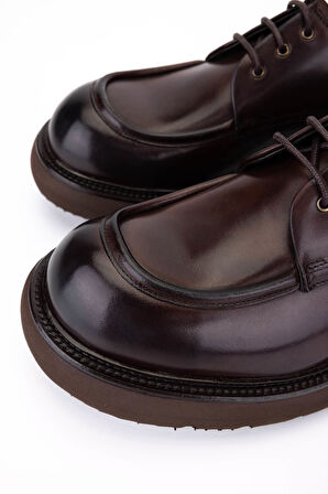 Tamer Tanca Erkek Hakiki Deri Kahverengi Casual Ayakkabı 1171 261-06 ERK AYK SK25-26 KAHVE DR