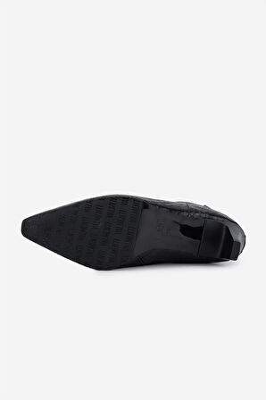 Valmenti Kadın Hakiki Deri Siyah Kroko Klasik Bot 33 4005 BN BOT SK25-26 SIYAH KROKO