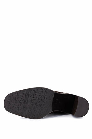 Tamer Tanca Kadın Hakiki Deri Kahverengi Süet Topuklu Bot 33 5520 BN BOT SK25-26 KAHVE SUET