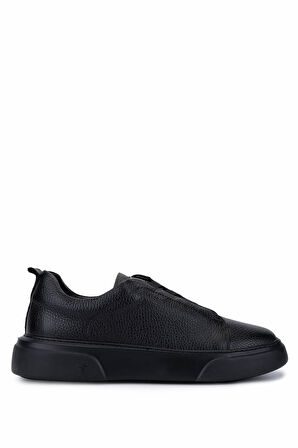 Tamer Tanca Erkek Hakiki Deri Siyah Sneakers & Spor Ayakkabı 965 2526 ERK AYK Y25 SIYAH FLTR/SYH