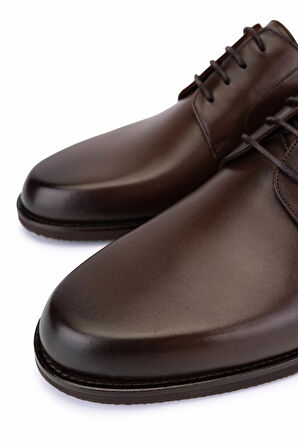 Tamer Tanca Erkek Hakiki Deri Kahverengi Casual Ayakkabı 708 4001 ERK AYK Y25 KAHVE DR