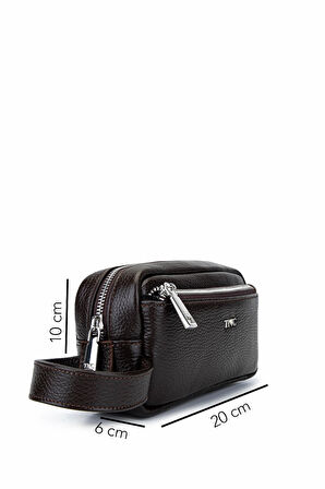 Tamer Tanca Erkek Hakiki Deri Kahverengi El Çantası 1012 2020 ERK CNT SK25-26 KAHVE FLTR