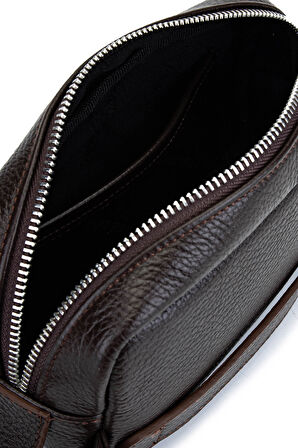 Tamer Tanca Erkek Hakiki Deri Kahverengi El Çantası 1012 2020 ERK CNT SK25-26 KAHVE FLTR