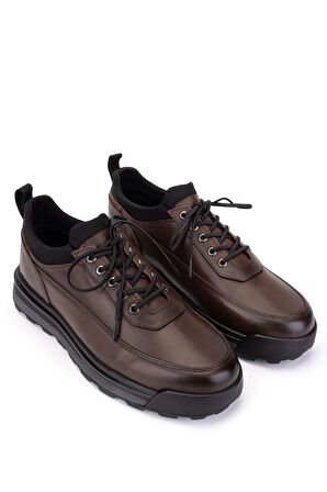 Tamer Tanca Erkek Hakiki Deri Taba Sneakers & Spor Ayakkabı 1145 1001 ERK AYK SK25-26 TABA