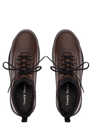 Tamer Tanca Erkek Hakiki Deri Taba Sneakers & Spor Ayakkabı 1145 1001 ERK AYK SK25-26 TABA