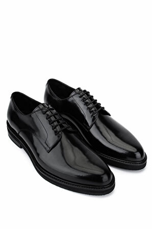 Tamer Tanca Erkek Hakiki Deri Siyah Açma Klasik Ayakkabı 987 456 ERK AYK SK25-26 SIYAH ACMA