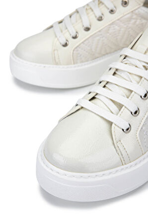 Tamer Tanca Kadın Suni Deri Beyaz Sneakers & Spor Ayakkabı 817 9878 BN AYK SK25-26 BEYAZ RGN