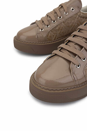 Tamer Tanca Kadın Suni Deri Bej Sneakers & Spor Ayakkabı 817 9878 BN AYK SK25-26 NUDE RGN